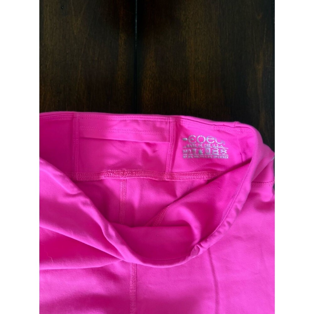 Coeur Triathlon Hot Pink Capri Run Tights Medium - Picture 2 of 6